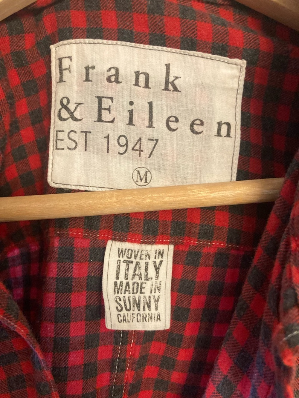 Frank & Eileen Red and Black Check Button-Down Shirt - Picture 4 of 5